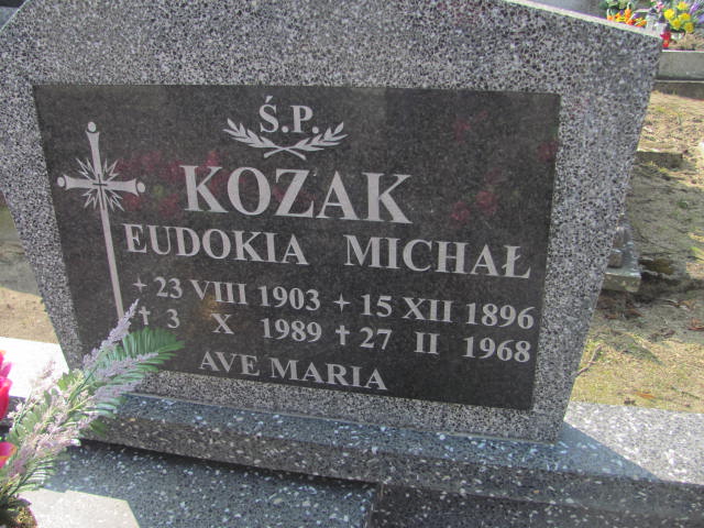  Kozak 1903 Moryń - Grobonet - Wyszukiwarka osób pochowanych