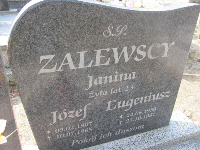Józef Zalewski 1907 Moryń - Grobonet - Wyszukiwarka osób pochowanych