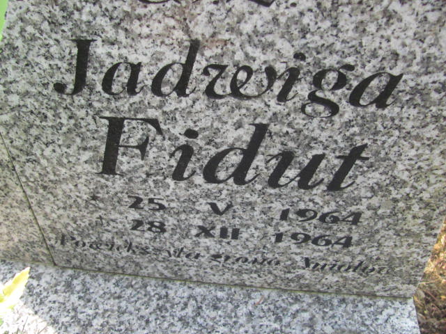 Jadwiga Fidut 1964 Moryń - Grobonet - Wyszukiwarka osób pochowanych