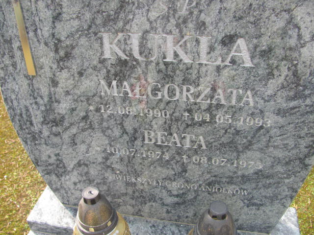 Małgorzata Kukla 1990 Moryń - Grobonet - Wyszukiwarka osób pochowanych