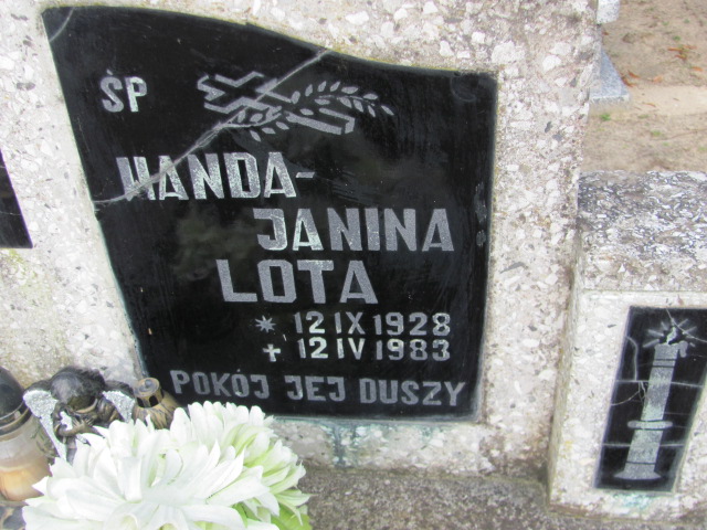 Wanda Janina Lota 1928 Moryń - Grobonet - Wyszukiwarka osób pochowanych