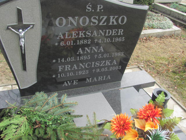 Aleksander Onoszko 1882 Moryń - Grobonet - Wyszukiwarka osób pochowanych