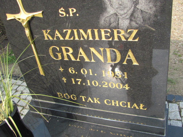 Kazimierz Granda 1951 Moryń - Grobonet - Wyszukiwarka osób pochowanych