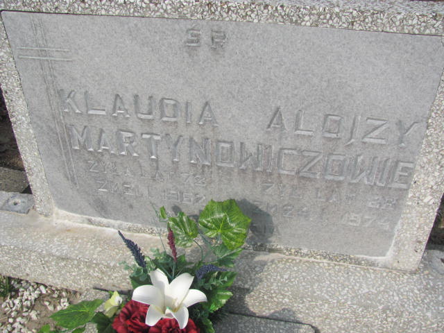 Klaudia Martynowicz 1889 Moryń - Grobonet - Wyszukiwarka osób pochowanych